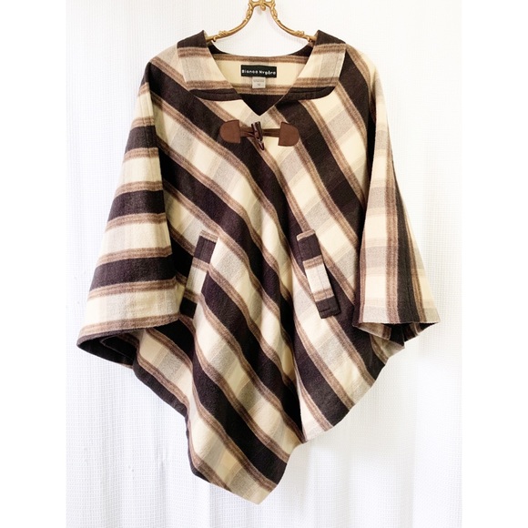 Bianca Nygard Jackets & Blazers - Bianca Nygard plaid poncho